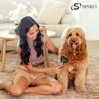 Sinko Dog & Cat Undercoat Rake – Dematting & Deshedding (Blue)